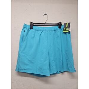 DSG Men's 6" Agility Woven Comfy Shorts | Blue Spray | Size-L.